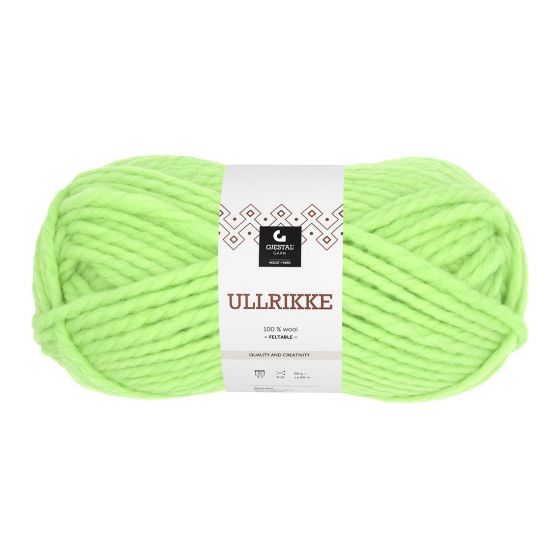 Ullrikke 100gr garnnøste neon grønn.