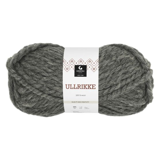 Ullrikke 100gr garnnøste 317 Mørk grå