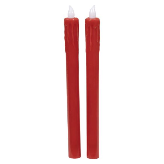 Ledlys med fjernkontroll Kriss 2pk Rød..