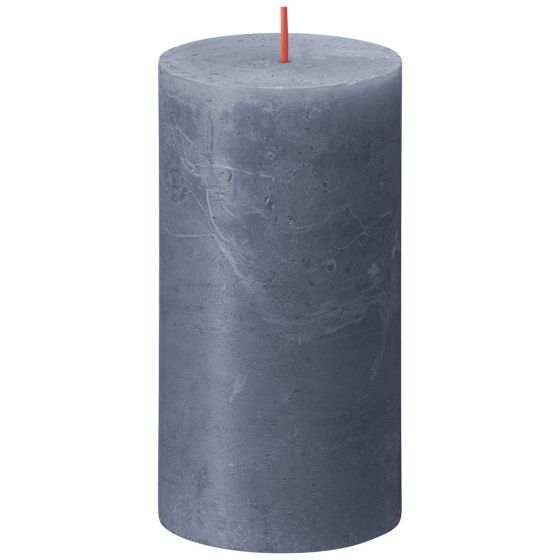Bolsius Substainable kubbelys 13cm blå
