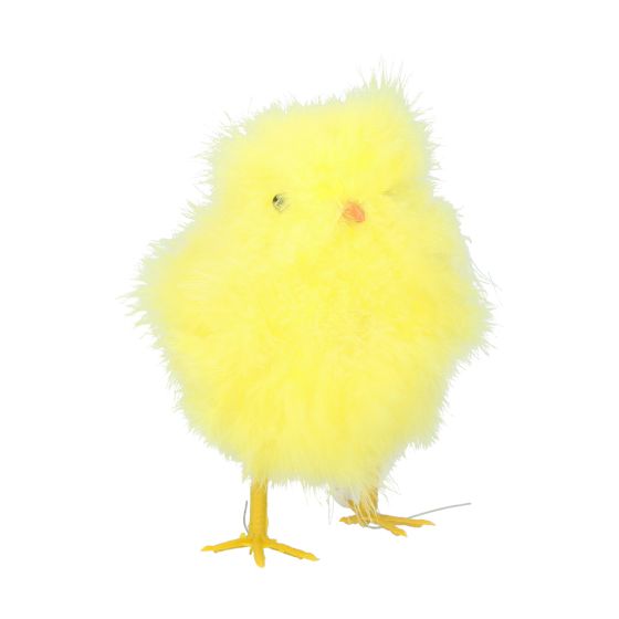 Påske chenille kylling gul