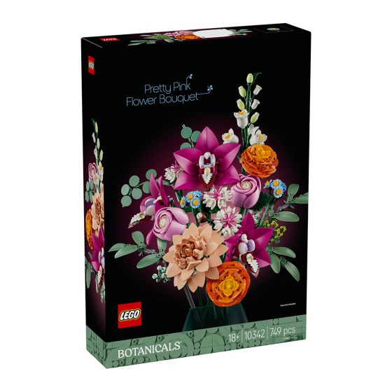 10342 Vakker bukett med rosa blomster Original