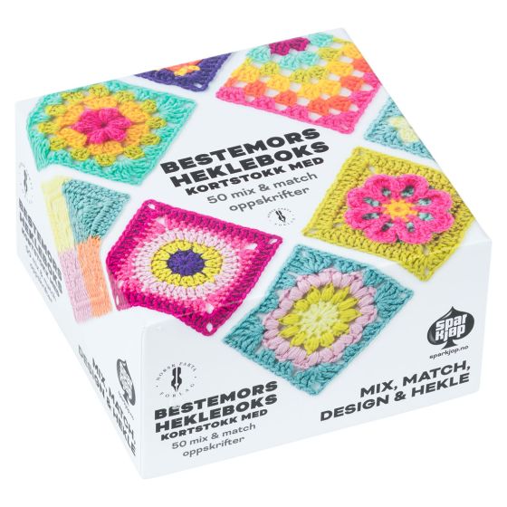 Bestemors Hekleboks med 50 kort Original