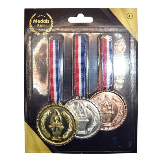 Medalje sett gull, sølv, bronse Original