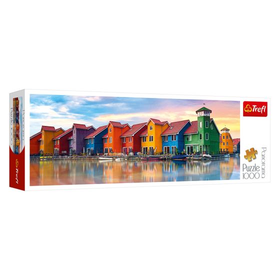 Puslespill i papp Groningen Nederland panorama 1000 biter Original