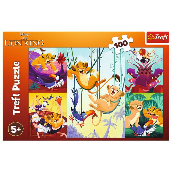Puslespill i papp Lion King 100 biter Original