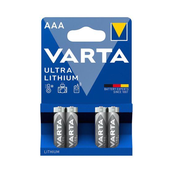 Varta Batteri prof lithium 4xAAA aaa.