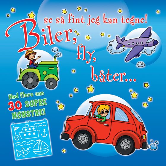 Se så fint jeg kan tegne! Biler, fly båter standard