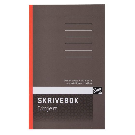 Skrivebok 10,5x17cm linjer Skrivebok 10,5x17cm linjer