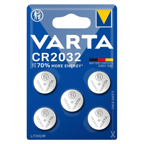 Varta Litium knappcellebatteri CR2032- BL 5 cr 2032.