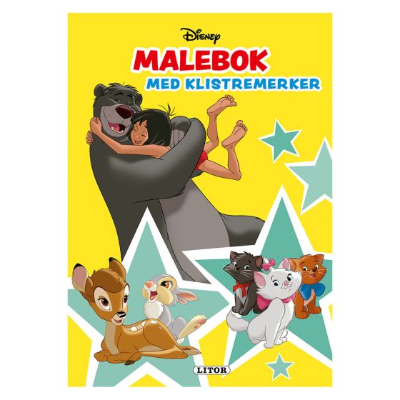 Malebok WD med klistremerker Disney .