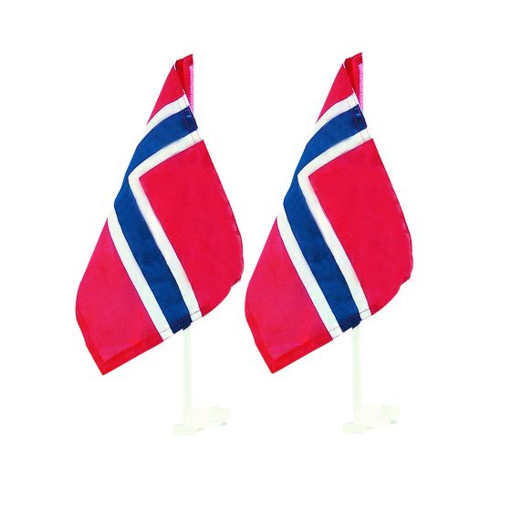 Bilflagg 2pk Rød