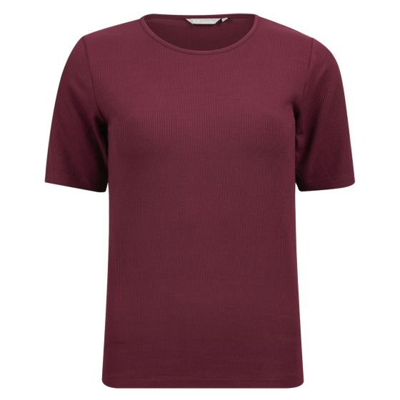 Poppy ribbestrikket t-skjorte .