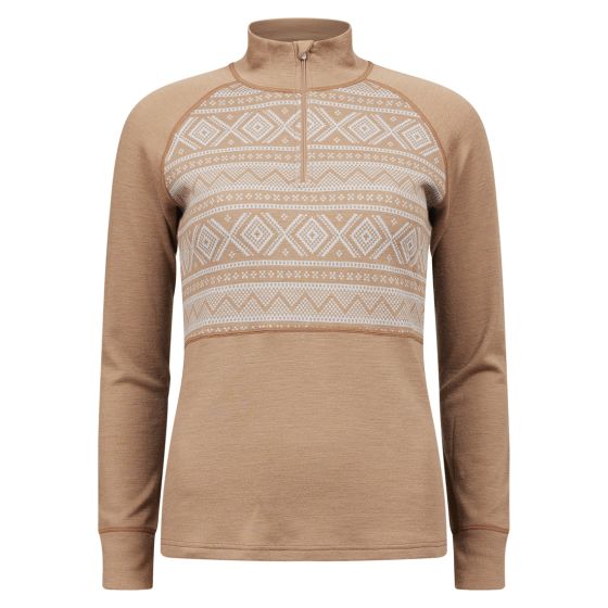 Safa Polo, m/glidelås, jaquard Beige