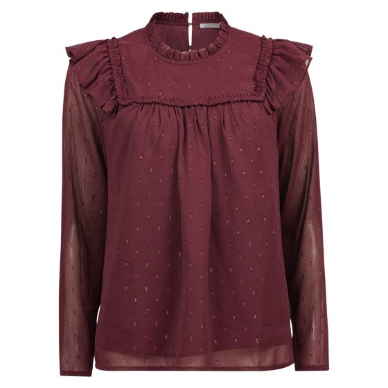 Gina bluse Burgunder