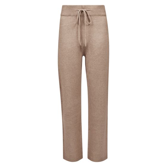 Strikket bukse Noosa Mørk beige