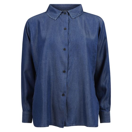 Tencel bluse Blå..
