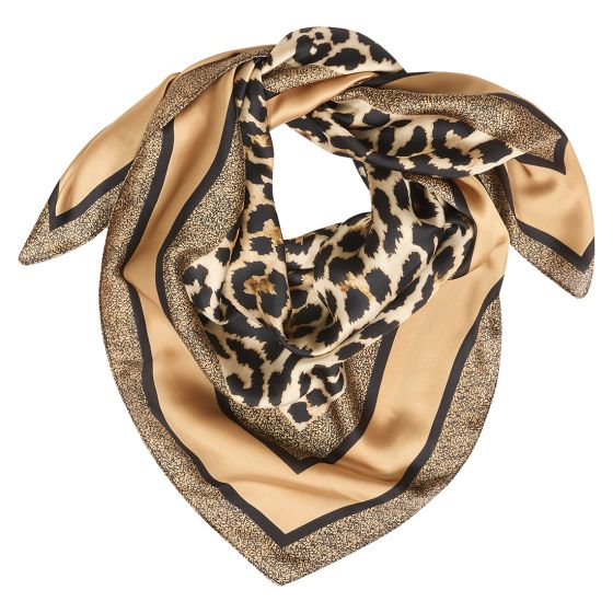 Mona skjerf 70*70 cm Brun