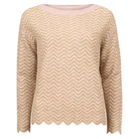 Tilla stripete genser Beige