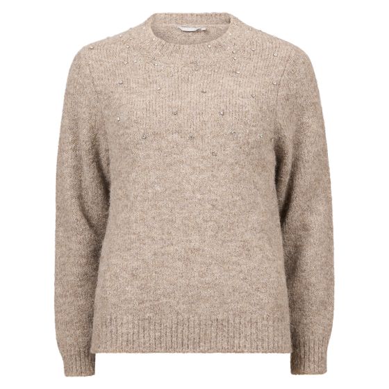 Sonia genser med stener Beige