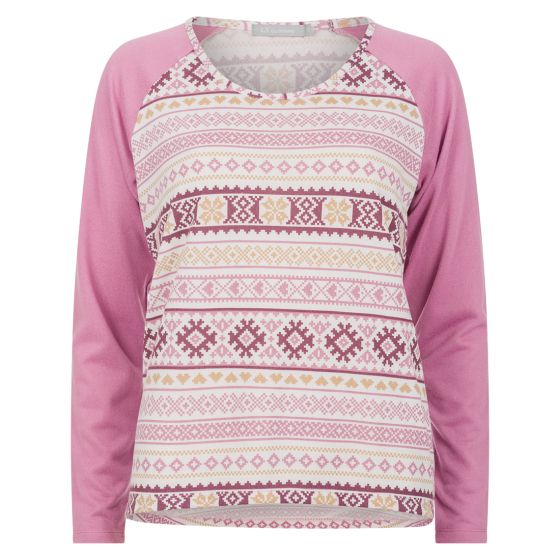 Emma mønstret topp Lyng