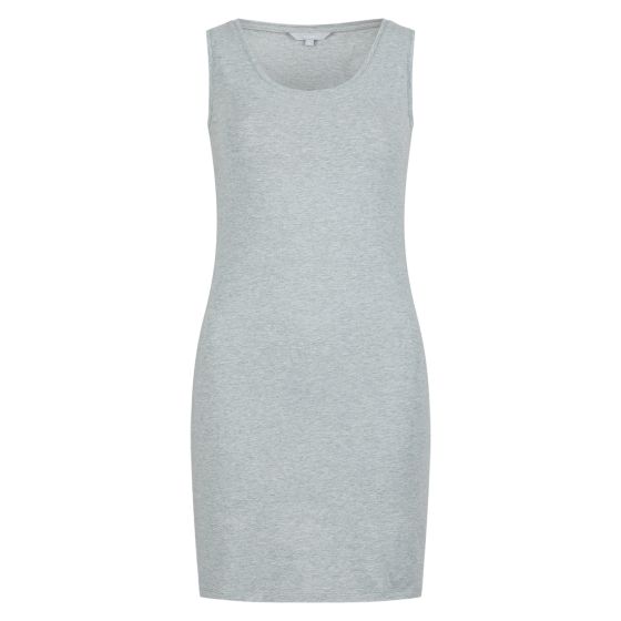 Singlet ekstra lang Gråmelert