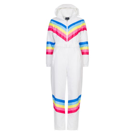 Skidress med hette Lagorai Hvit