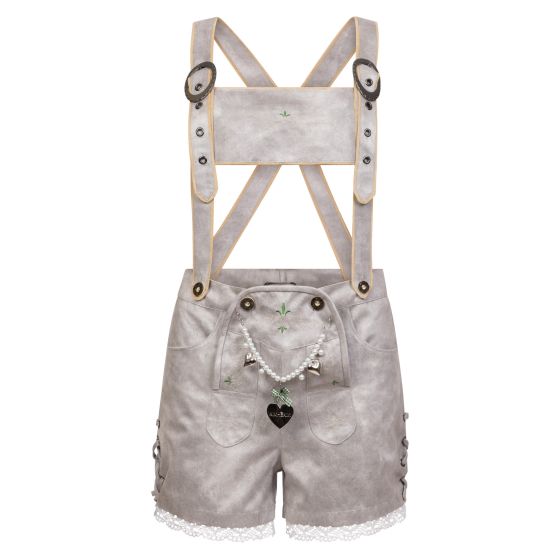 Lederhosen shorts Gisela Beige