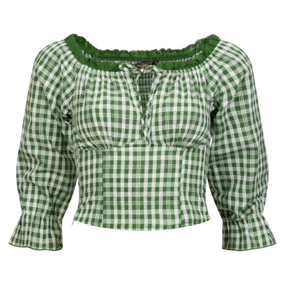 Oktoberfest bluse Theresa Grønn