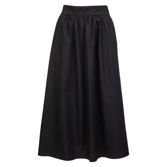 Skjørt Poplin Sort