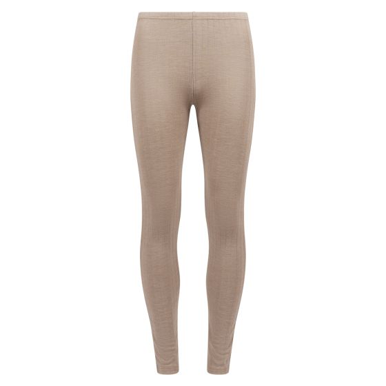 Longs i merinoull/silke Beige.