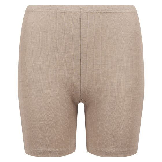 Shorts i merinoull/silke Beige.