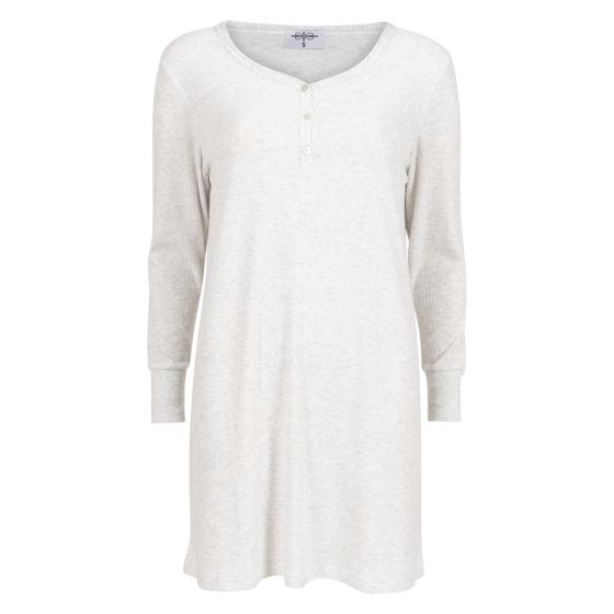 Nightwear Lana nattkjole lys gråmelert