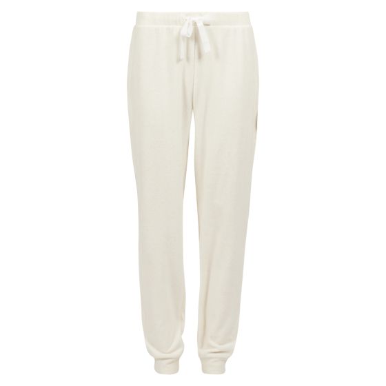 Nightwear Meri pyjamasbukse i fleece offwhite....