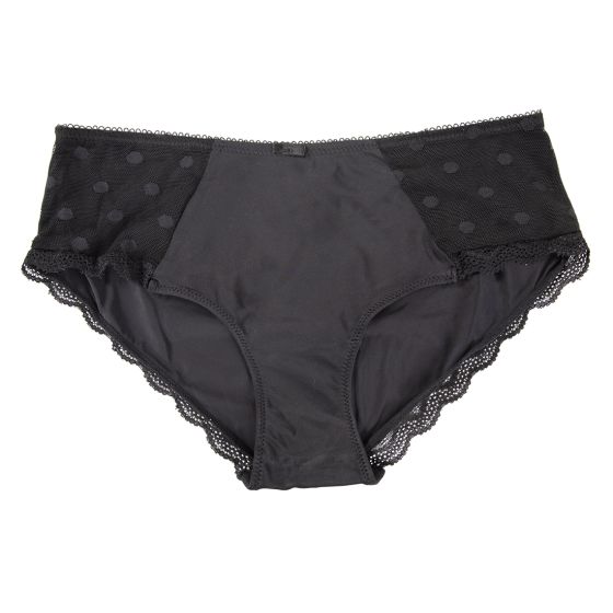 Sassa Dotted Mesh Hipster sort