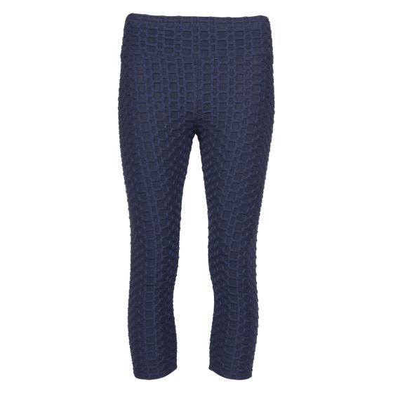 Oceana capri leggings med mønster blå