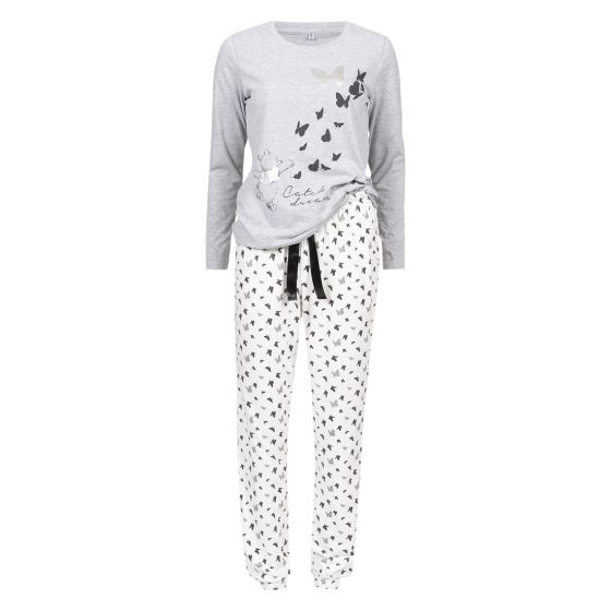 Ole Brum pyjamas offwhite-grå