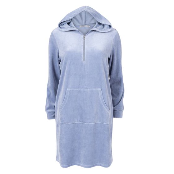 Mari Velour kjole blå