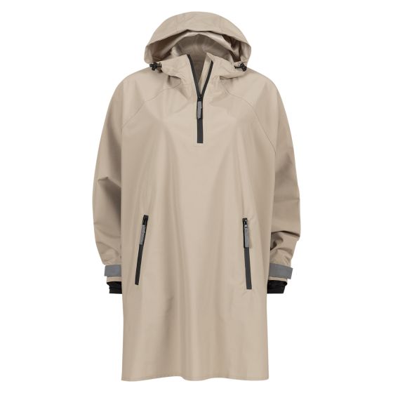 Lifetime Vestland poncho mørk-beige.