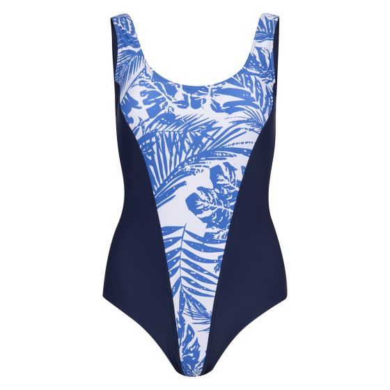Badedrakt med print marine