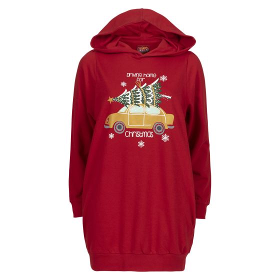 LT Clothing Julekosekjole til dame rød.