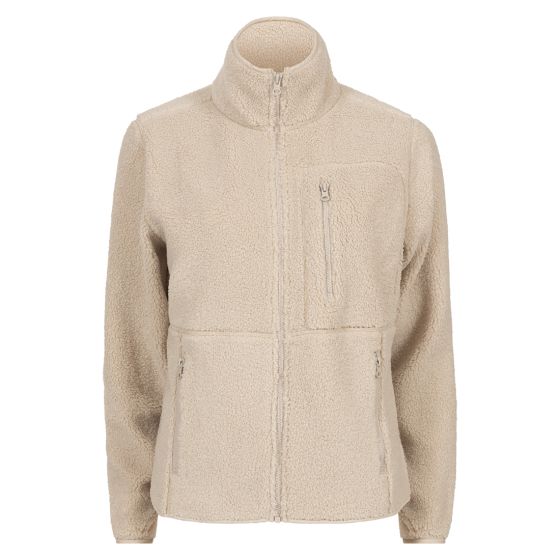 Longyearbyen Fleecejakke dame beige.