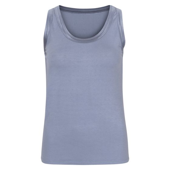 Lifetime Singlet med satengbånd dus blå.