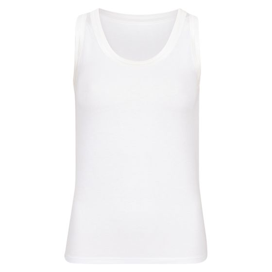 Lifetime Singlet med satengbånd hvit.