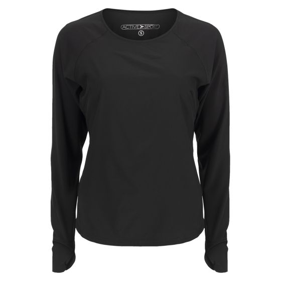 Active Sport Treningstopp langermet Oslo sort..