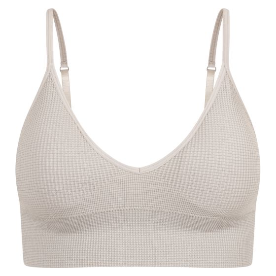 BH topp Glitter rib sølv