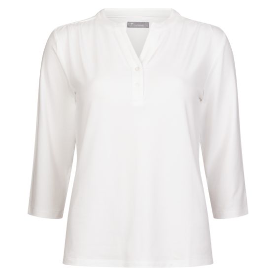 Bluse med knapper Britney Offwhite