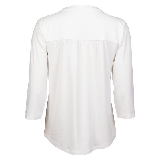 Bluse med knapper Britney Offwhite