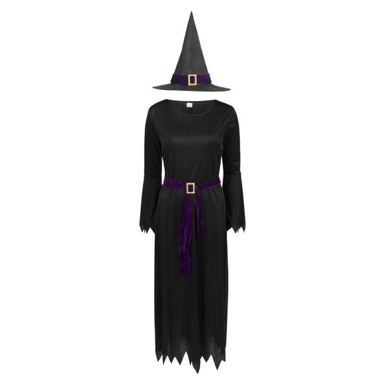 Halloween Kostyme Heks Sort