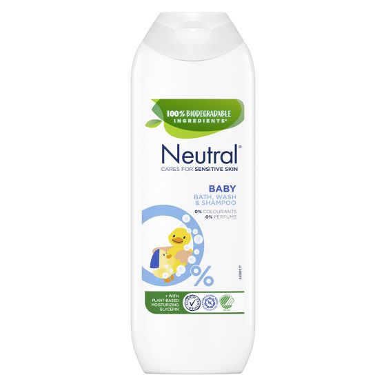 Neutral Baby Bath, Wash Gel & Shampoo Parfymefri 250ml Original